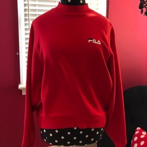 Cherry Red FILA Sweatshirt